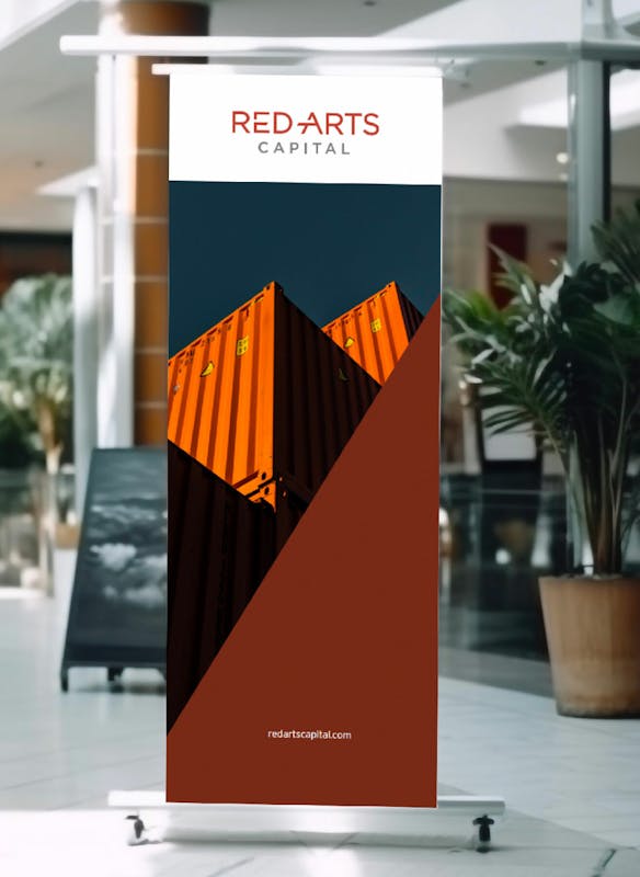 Red arts banner